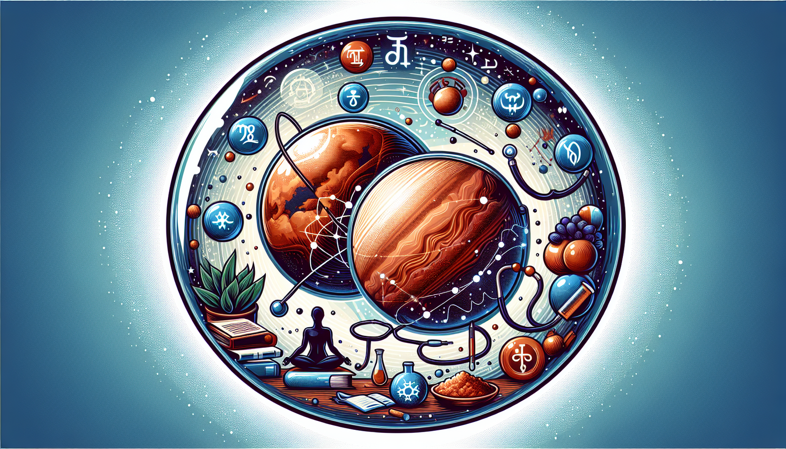 Health and Astrology: Mars/Neptune Influences on Stress Management and Physical Health