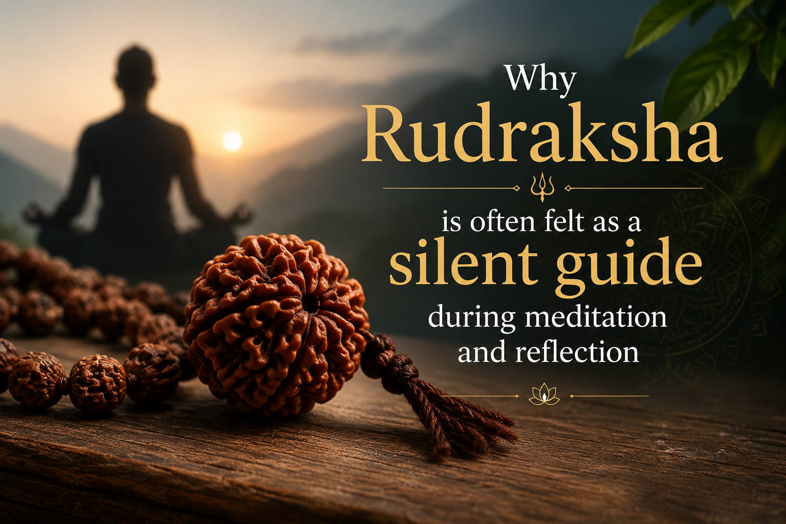 Why Rudraksha is often felt as a silent guide during meditation and reflection