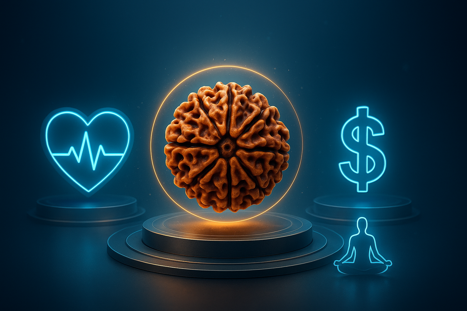 Can Rudraksha combinations gently support health wealth and inner strength